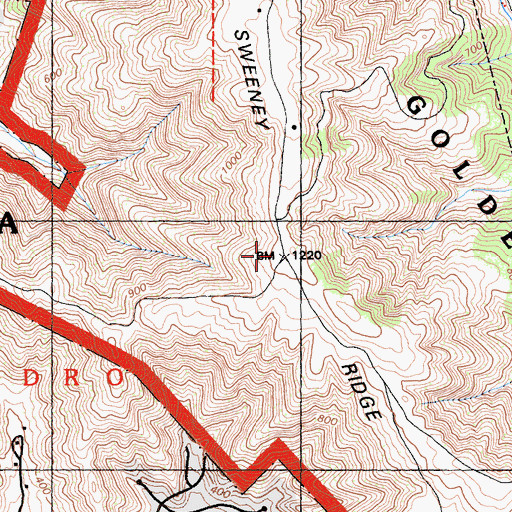 Topographic Map of San Francisco Bay Discovery Site, CA