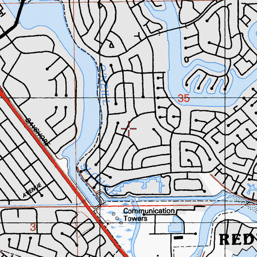 Topographic Map of Boothbay Park, CA