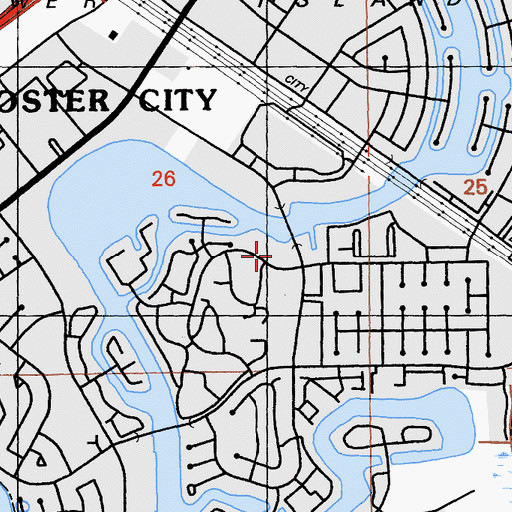 Topographic Map of Catamaran Park, CA