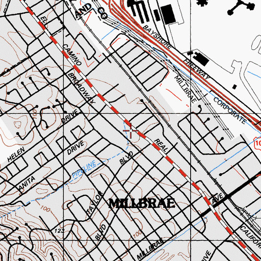 Topographic Map of Our Lady of Lebanon Eastern Catholic Church, CA