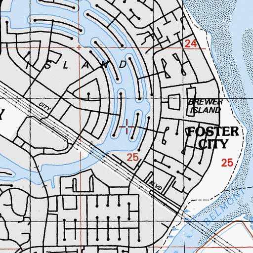 Topographic Map of Sailfish Isle, CA