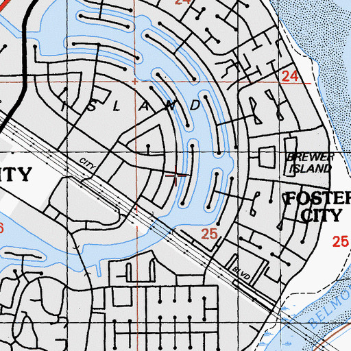 Topographic Map of Shooting Star Isle, CA