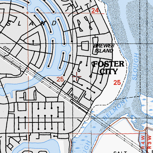 Topographic Map of Sunfish Park, CA