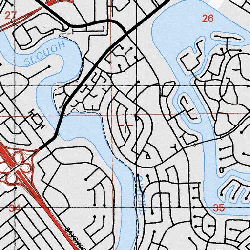 Topographic Map of Archurus Park, CA