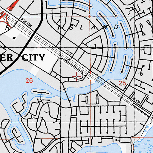 Topographic Map of Boat Park, CA