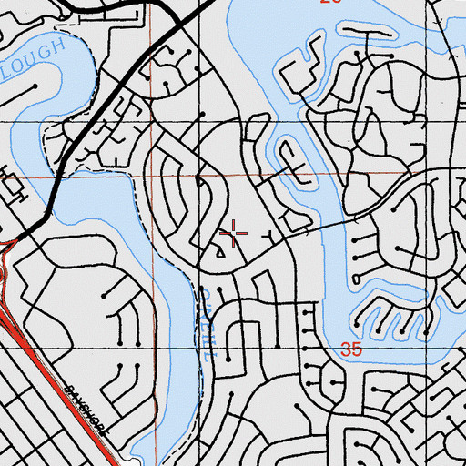 Topographic Map of Foster City Elementary School, CA