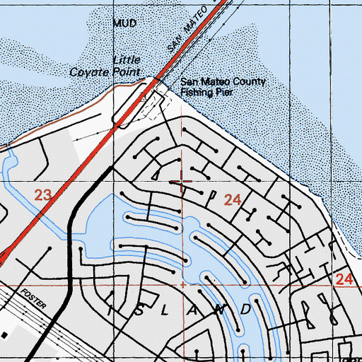 Topographic Map of Kildeer Park, CA