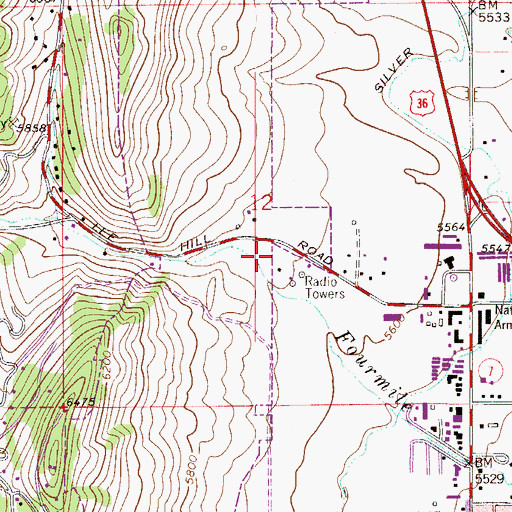 Topographic Map of Fourmile Canyon, CO