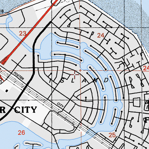 Topographic Map of Erckenbrack Park, CA