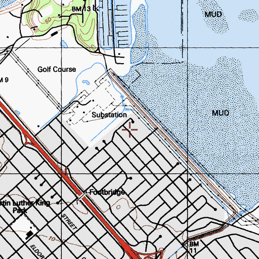 Topographic Map of Harbor View Park, CA