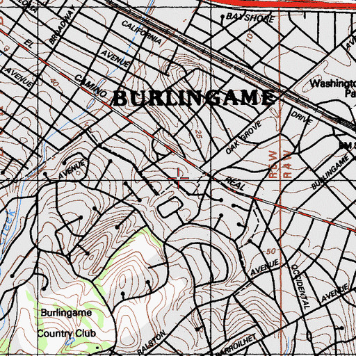 Topographic Map of Seventh Day Adventist Church, CA