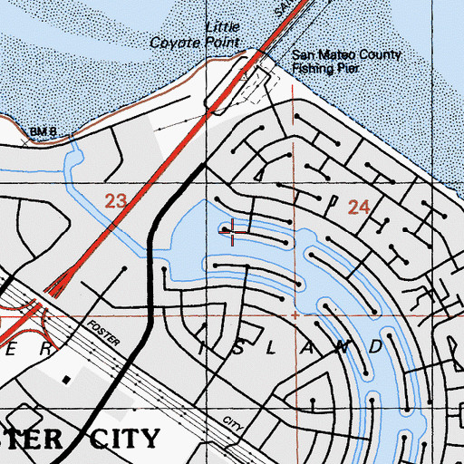 Topographic Map of Surfbird Isle, CA
