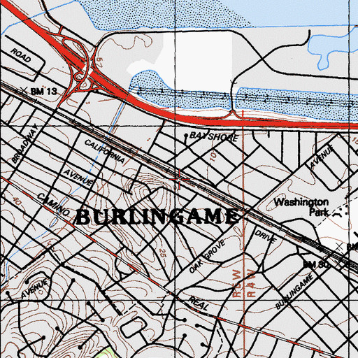 Topographic Map of Alpine Park, CA
