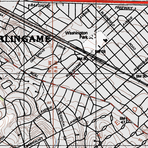 Topographic Map of Metaphysical Church of Enlightenment, CA