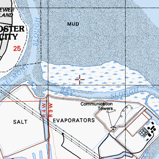 Topographic Map of Bird Island, CA