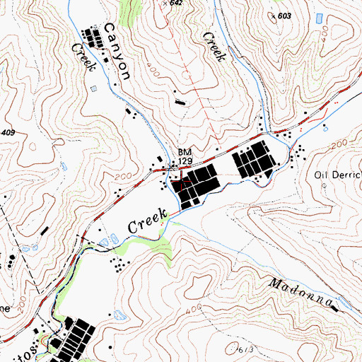 Topographic Map of Obester Winery, CA
