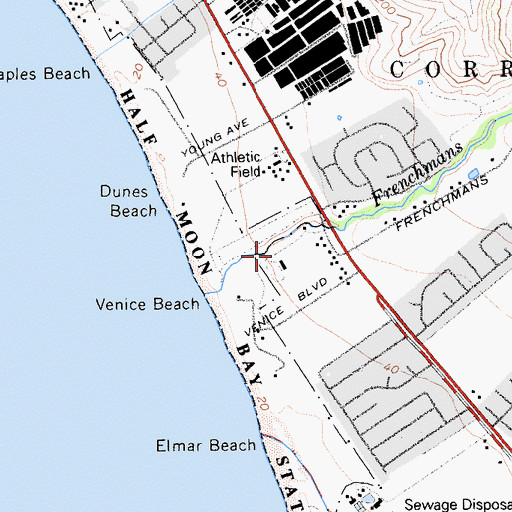 Topographic Map of Sweetwood Group Camp, CA