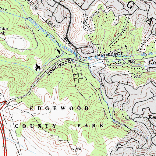 Topographic Map of Old Stage Day Camp, CA