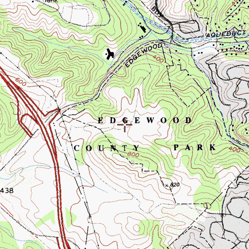 Topographic Map of Serpentine Loop Trail, CA