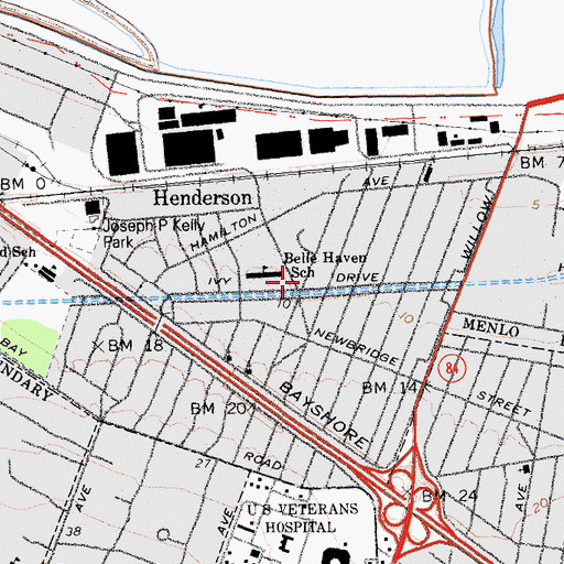 Topographic Map of Greater Friendship Baptist Church, CA