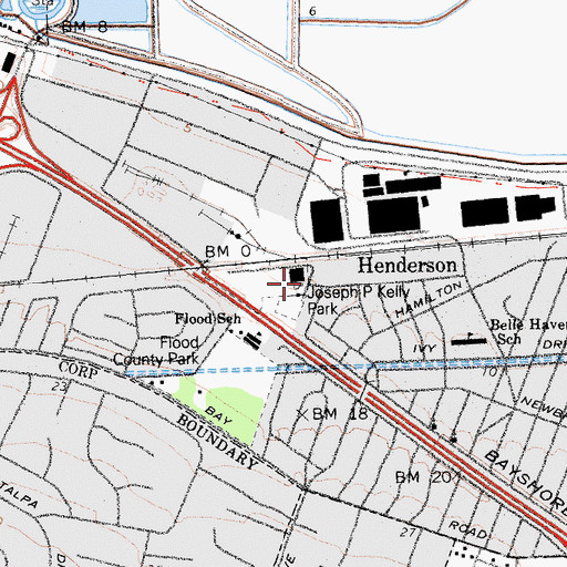 Topographic Map of Harris Community Center, CA