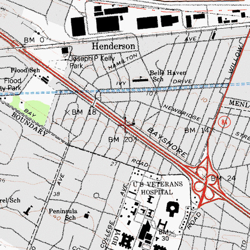 Topographic Map of Macedonia Baptist Church, CA