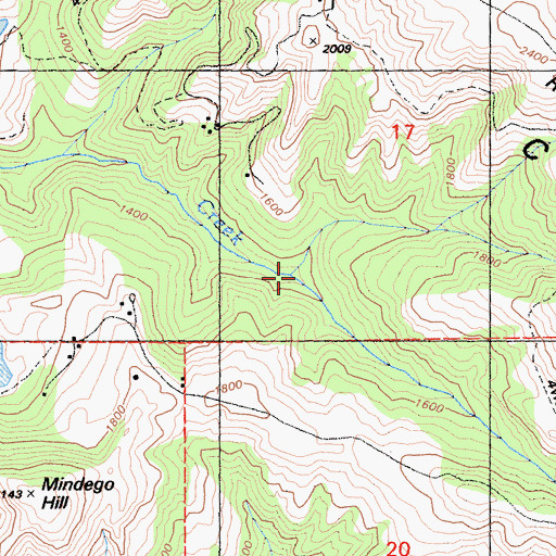 Topographic Map of Russian Ridge Open Space Preserve, CA