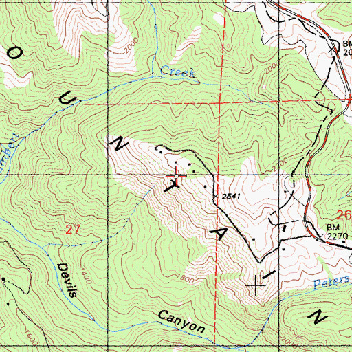 Topographic Map of Skyline Ridge Open Space Preserve, CA