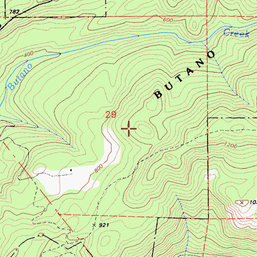 Topographic Map of Goat Hill Trail, CA