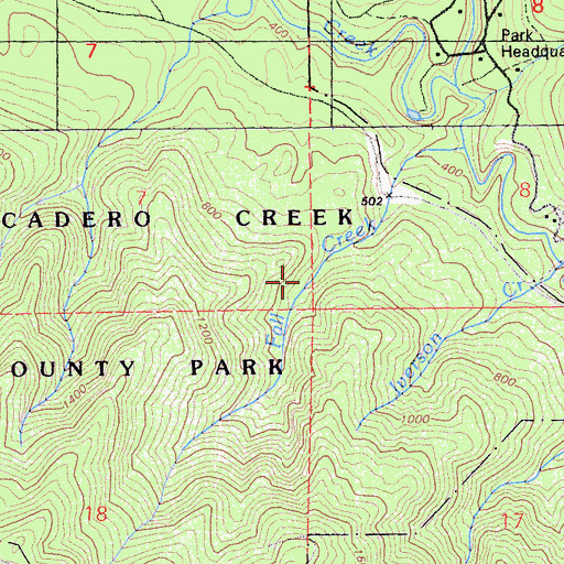 Topographic Map of Portola Trail, CA