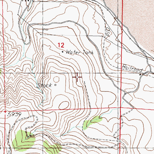 Topographic Map of Smelters (historical), MT