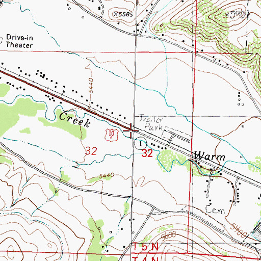 Topographic Map of Mountain View Spur (historical), MT