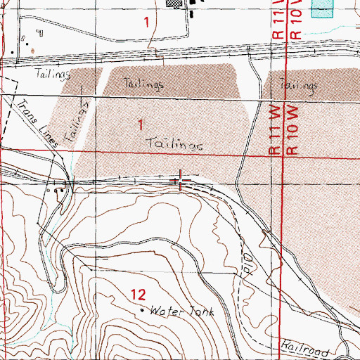 Topographic Map of Ironton (historical), MT