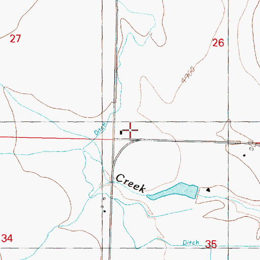 Topographic Map of Fredrickson (historical), MT