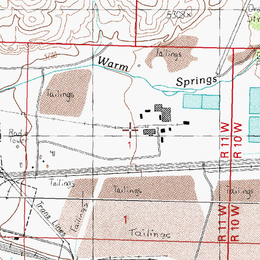 Topographic Map of Carroll (historical), MT