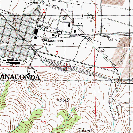 Topographic Map of Brick Plant Spur, MT