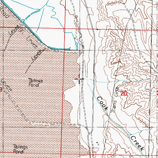 Topographic Map of Morel Bridge, MT