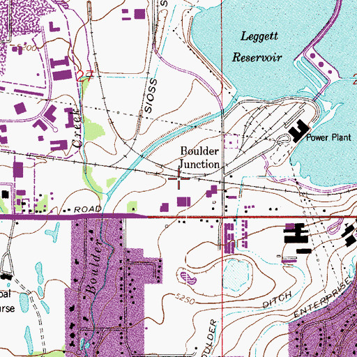 Topographic Map of Boulder Junction, CO