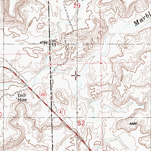 Topographic Map of Coyote Wash, CO