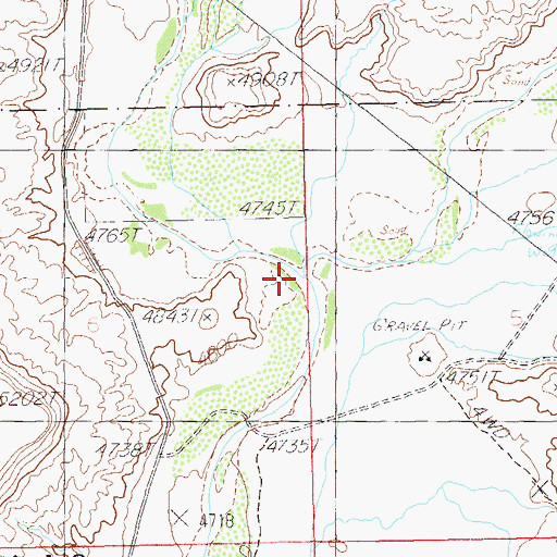 Topographic Map of Cross Canyon, UT
