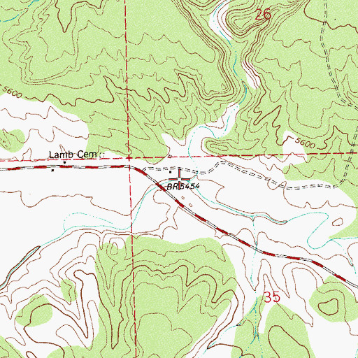 Topographic Map of Sand Canyon, CO