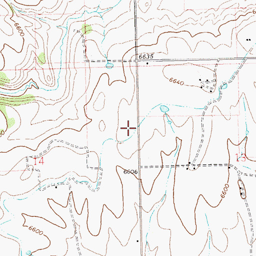 Topographic Map of Lone Pine Lateral, CO