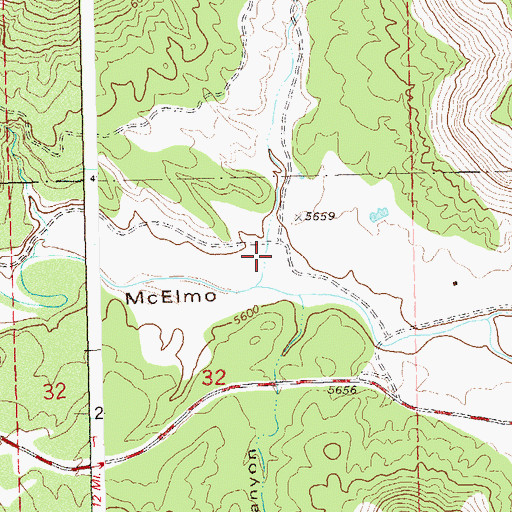 Topographic Map of Goodman Canyon, CO