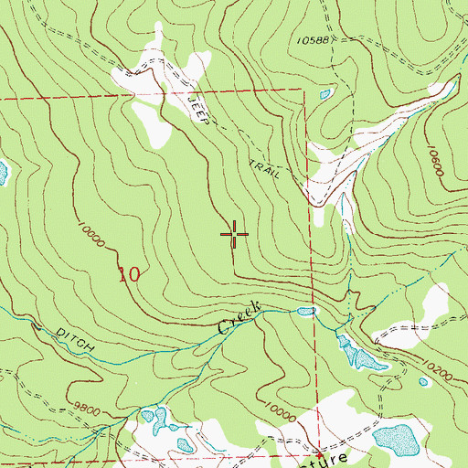 Topographic Map of Roundup Junction, CO