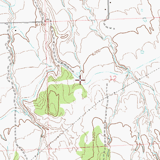 Topographic Map of Highline Ditch, CO