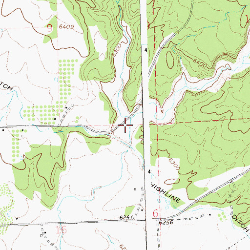 Topographic Map of Cash Canyon, CO