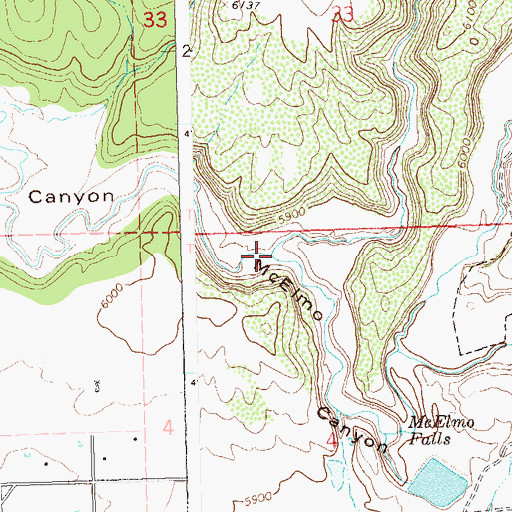 Topographic Map of Crow Canyon, CO