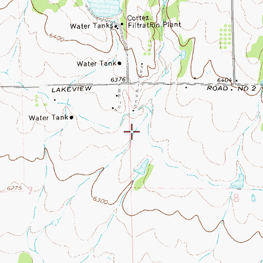Topographic Map of Ritter Draw, CO