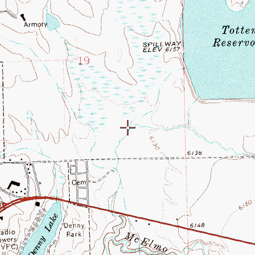 Topographic Map of Simon Draw, CO