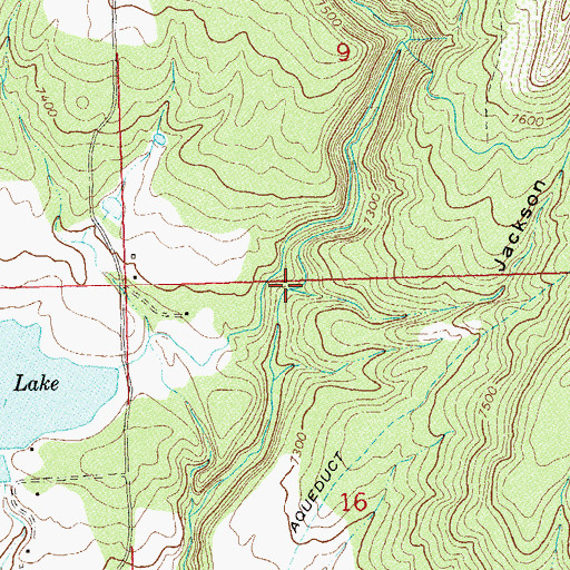 Topographic Map of Jackson Gulch, CO